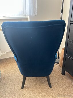 Křeslo Remsta modré barvy - 4