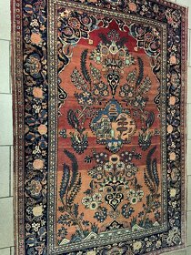 Perský starožitný figurální TOP koberec 198x130 - 4