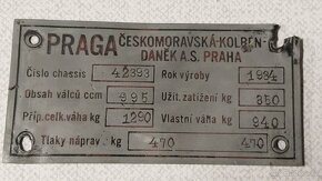 Výrobní štítky Praga ČKD - 4