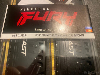 64 GB RAM - Kingston FURY Beast EXPO 2x32GB DDR5 5200MHz CL - 4