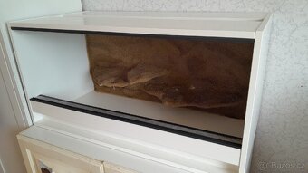 Dřevěné bílé terrarium 100x50x50 - 4