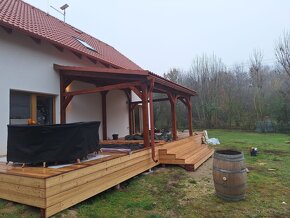 Dřevěná pergola 5,5 x 4,3 m - 4