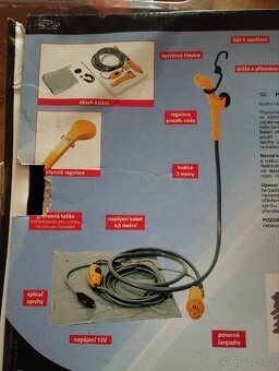 Přenosná sprcha Compass 12V - 4