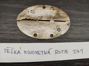 ID vojenská osobní známka Wehrmacht - těžké minomety - 4