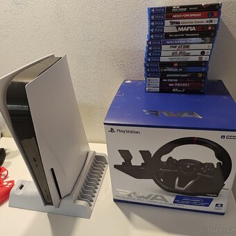 PlayStation 5 s mechanikou + hry + příslušenství - 4