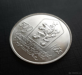 Stříbrná 500 Kčs - 100. výročí narození Josefa Lady 1987, BK - 4