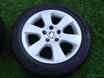 4X ZIMNÍ HLINÍKOVÁ KOLA ŠKODA OCTAVIA III,II 205/55 R16 .TOP - 4