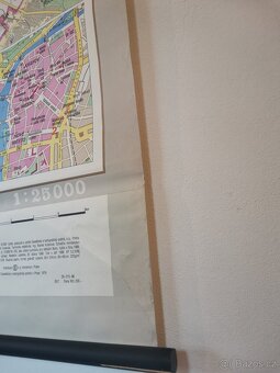 Školní vlastivědná mapa Prahy z roku 1986 - 4