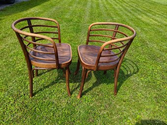 THONET starožitná značená párová křesla TOP MODEL - 4