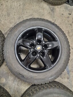 Alu Kola Porsche CAYENNE,zimní pneu 255/55/18,slušný stav - 4