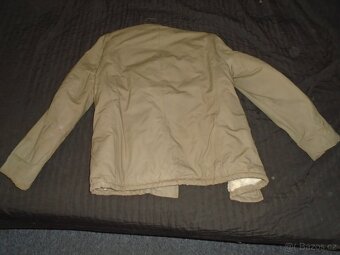 NOVÝ. Pracovní kabát s kožíškem asi králík, retro - 4