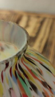 Krásná Art Deco váza z brokového skla - 4