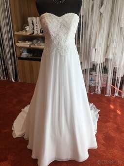 Svatebni saty MS moda s vleckou - 4