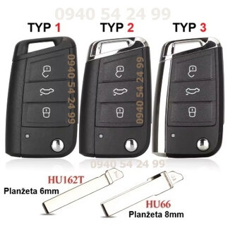 Obal kľúča SEAT VW ŠKODA - 4