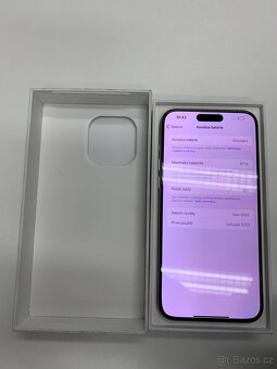 iPhone 15 Pro Max 256 Bílý - 4