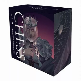 Stříbrná mince 1 Oz The King of Chess, 2023 Black PROOF - 4