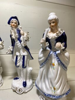 sada rokokových sošek hudebníci - 4