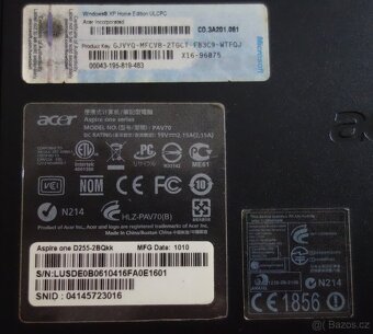 ACER Aspire One D255, nefunkční klávesnice - 4