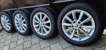 Originál alu Škoda 3 Minoris 5x112 205/55 R16 letní 6mm - 4