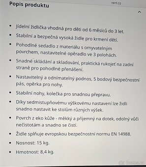 Detská jídelní židle - 4