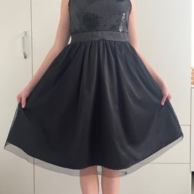 Dívčí sváteční šaty vel. 158/164 XS na 13-14 let - 4