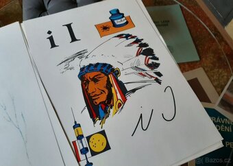 Velkoformátové retro archy abecedy 43x60 cm - 4