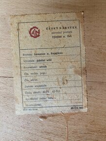 Poctivý stůl z masivu - výroba 1964 - 4