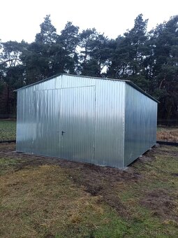 Plechová garáž 5x5m - 4