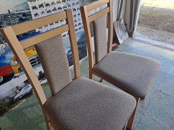 jídlení stůl dub sonoma + 2 jídelní židle - 4