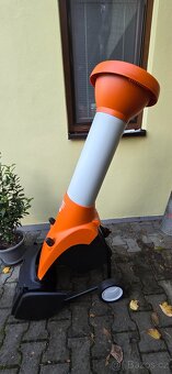 Nový elektricky zahradní drtič- štěpkovač - 4