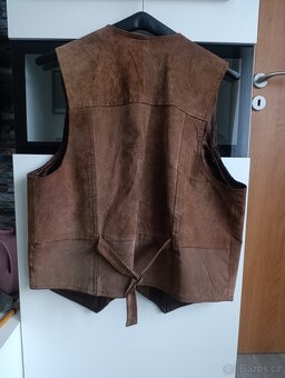 Pánská vesta z pravé kůže - 4