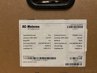 Třífázový elektromotor 400V 0.37 0.55 1.1 1.5 2.2 4 5.5kW - 4