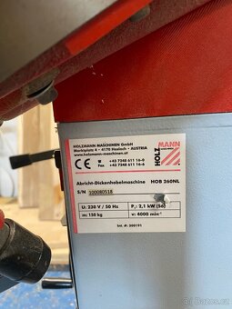 Srovnavaci a tloustkovaci frezka Holzmann HOB260ECO 230V - 4