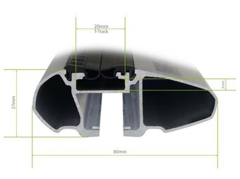 Střešní příčný nosič Thule WingBar + patky - 4
