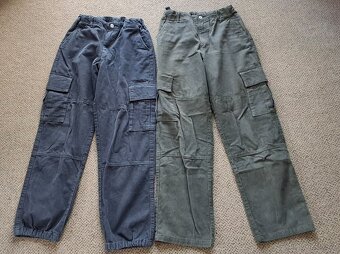 Chlapecké bavlněné,plátěné kalhoty Cargo 164/170 H&M - 4