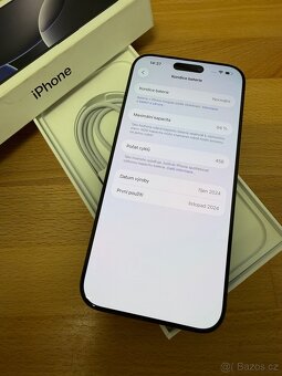 Prodam iPhone 16 Pro MAX 256GB, zaruka CZ verze - 4