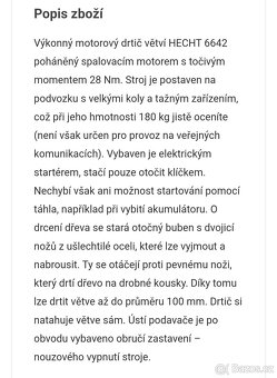 Hecht 6642 benzínový drtič větví - 4