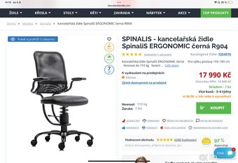 Kancelářská židle Spinalis Ergonomic - 4