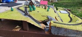 Model kolejiště délka 128'5cm X hloubka X 28'cm X výška 22cm - 4