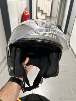 Helma LS2 Verso matna titanová, vel L - 4