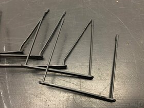 Archivační spony, plastové, 15ks v bal., 8cm+přenašeč, černé - 4