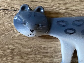 kočka keramická stará kočka figurka plastika soška socha - 4