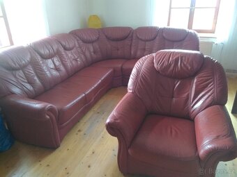 Kožená sedací souprava - 4