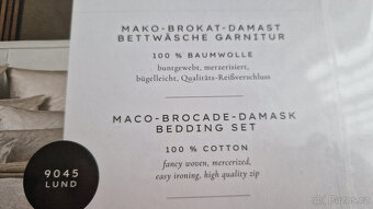 2x luxusní damaškové ložní prádlo Curt Bauer NOVÉ - 4