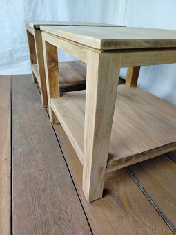 Dřevěný odkládací stolek - 4