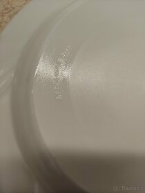 18ks sadu talířů Arcopal bílé sklo 
 - 4