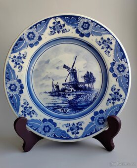 Porcelánový dekorativní talíř Delft Holland talíř na zeď - 4