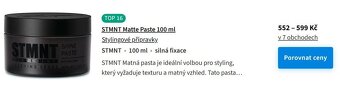 Profesionální silně tužící matná pasta na vlasy - 4