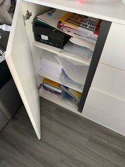 NOVA široká bílá komoda 150/95/43 cm - 4