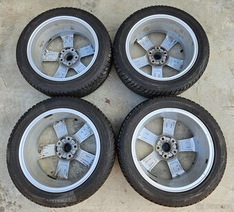 4x ALU originál VW + Zimní pneu VREDESTEIN - 205/50 R17 - 4